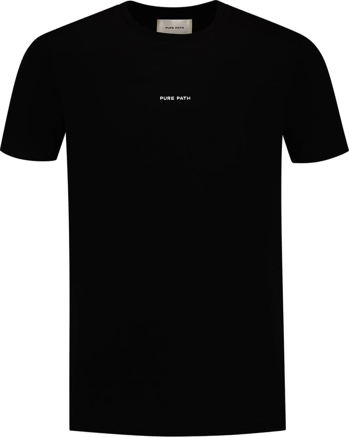 Purewhite - Heren Regular fit T-shirts Crewneck SS - Black - Maat S