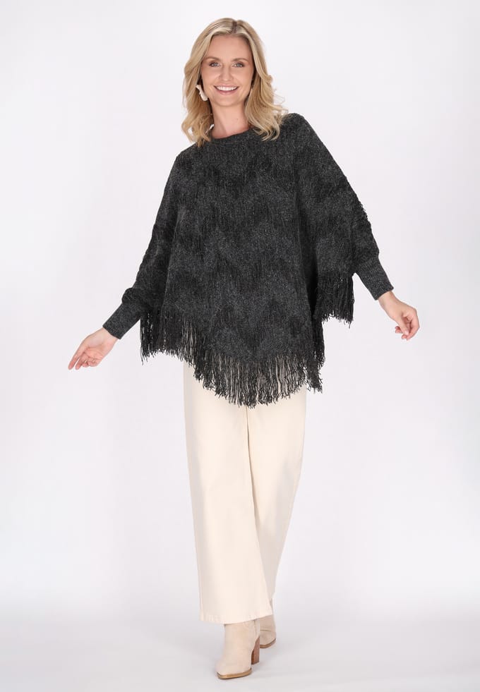 usha Jumper Dames antraciet gem