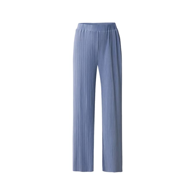 Damesbroek met elastische taille en wijde pijpen Mexx