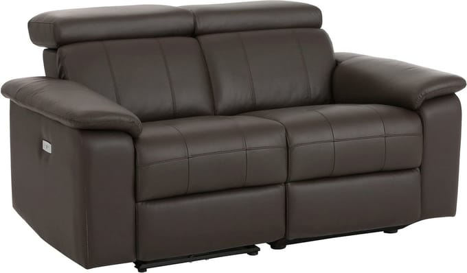 Tanaro-Sofa 2-zits - Elektrisch - Bruin PU