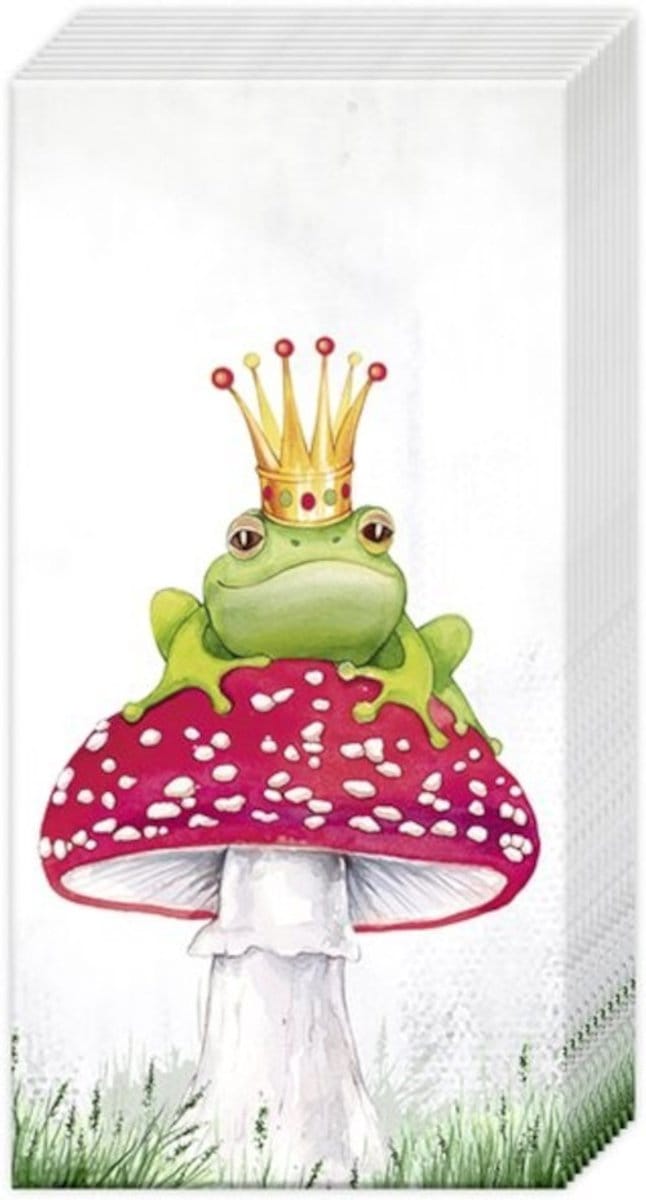 Zakdoeken Lucky frog - IHR - 21x21 cm