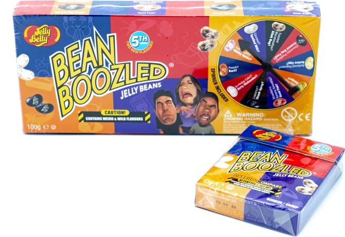 Bean Boozled spinner 100g + navulverpakking 45g - snoepspel - vieze snoepjes