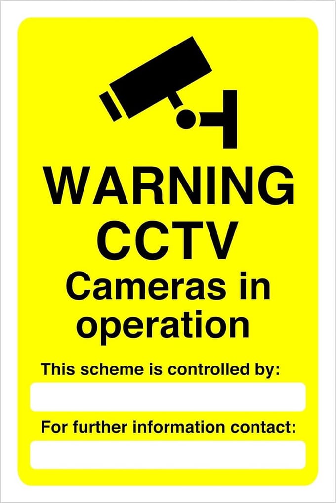 CCTV Camera Bewakingssticker Waarschuwingsbord Hoge Kleefkracht