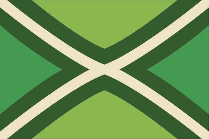 Bellatio design Vlag Achterhoek - 90 x 150 cm - Achterhoekse Vlag