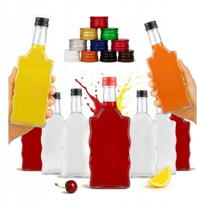 Bimberek Serie - Glazen Fles 500ml - Warta Fala - Inclusief Dop