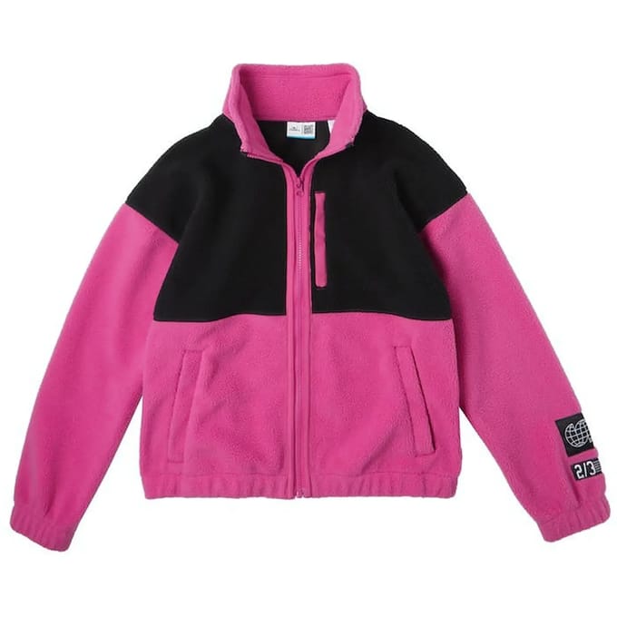 O'Neill Progressive Sherpa Jas met volledige rits Meisjes, roze/zwart