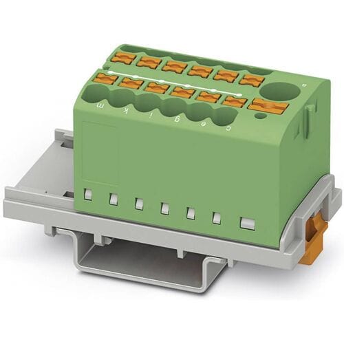 Phoenix Contact 3273096 Verdeelblok 28.6 mm Spanveer Groen 8 stuk(s)
