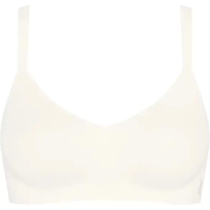 Sloggi ZERO Feel Pure Soft bra Dames Beha - ZIJDE WIT