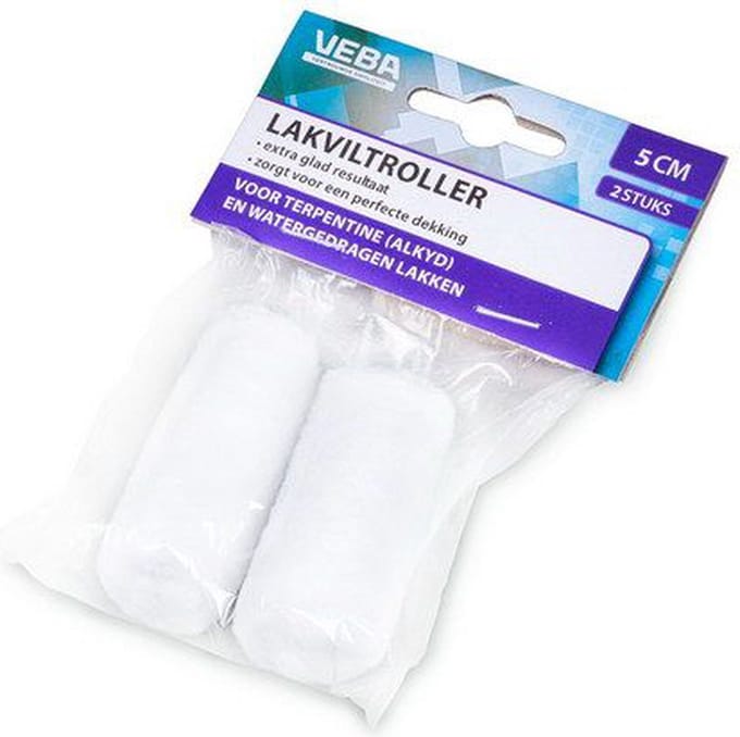 Lakvilt rollers 2 stuks 5CM