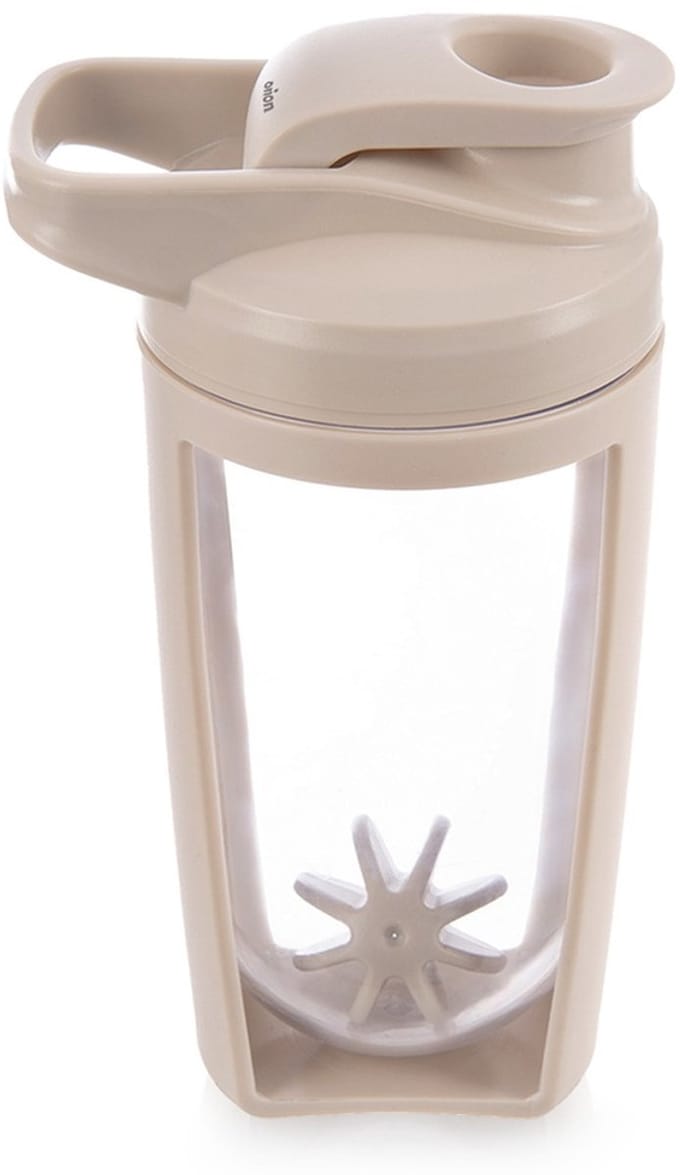 Orion - Shaker met Tritan Bal - 700ml - Beigekleurig - BPA-vrij