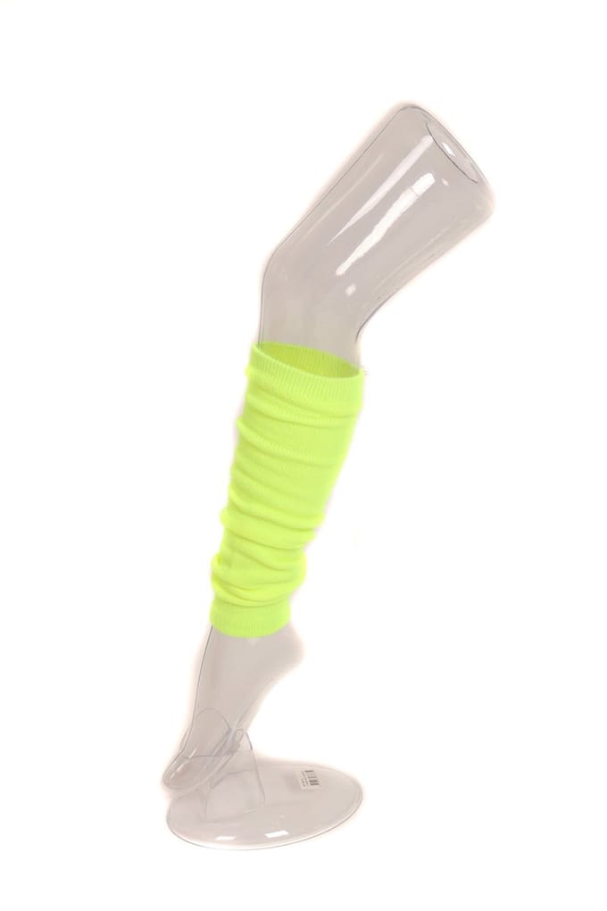 Beenwarmers Fluor Geel - one size