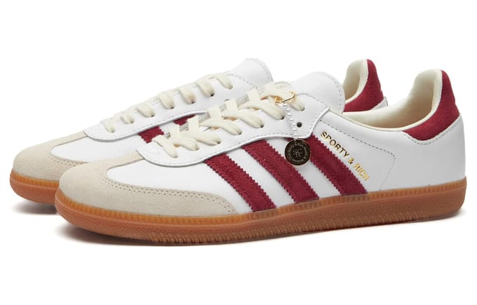 adidas Samba x Sporty & Rich White Burgundy