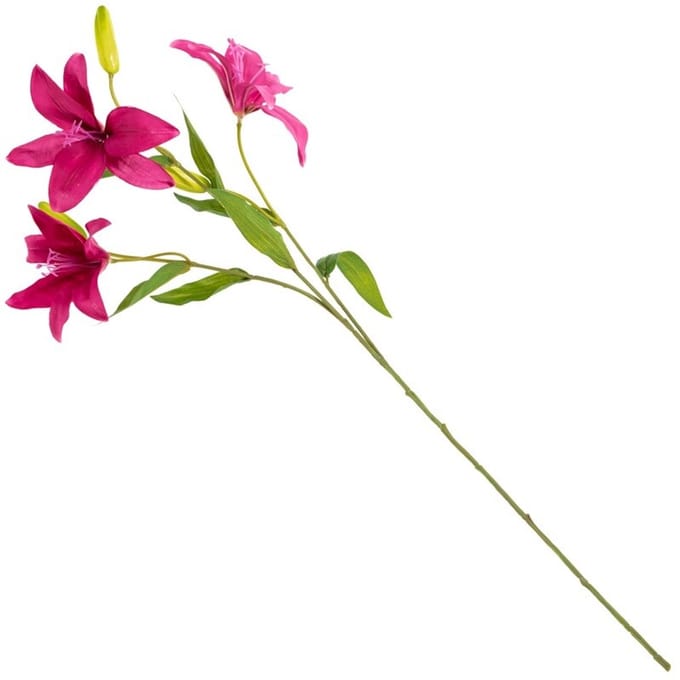 Kunstbloem lelie fuchsia