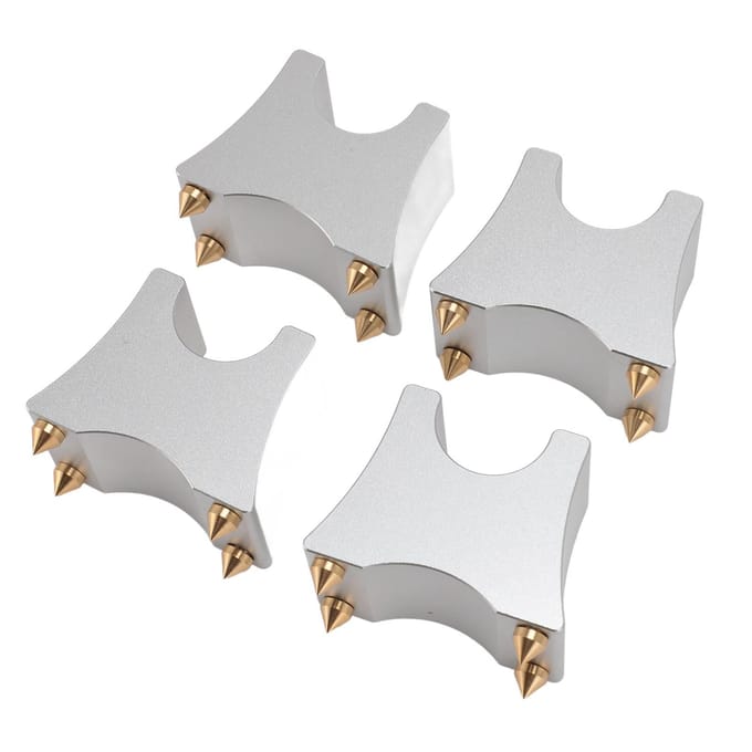 HiFi Kabel Spike Stand Schokabsorberend Verstelbare Aluminiumlegering HiFi Draad Tray Houder voor Luidspreker zwart