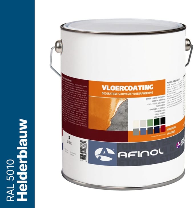 Afinol Vloercoating Helderblauw (RAL 5010) 5 liter