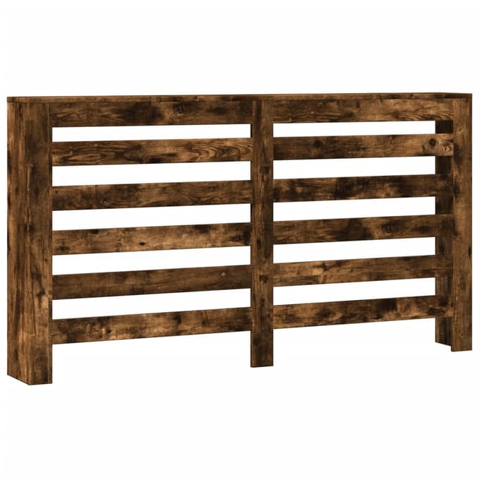 vidaXL Radiatorombouw 149x20x82 cm bewerkt hout gerookt eikenkleurig