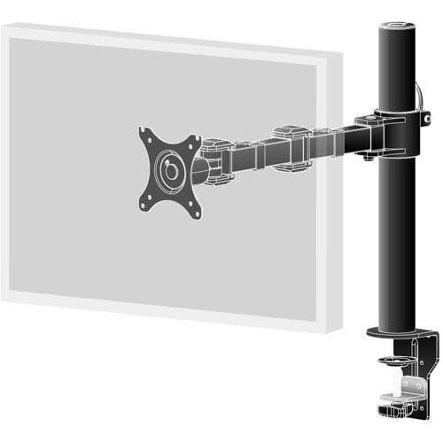 iiyama DS1001C-B1 - mounting kit - adjustable arm - for Monitor - black