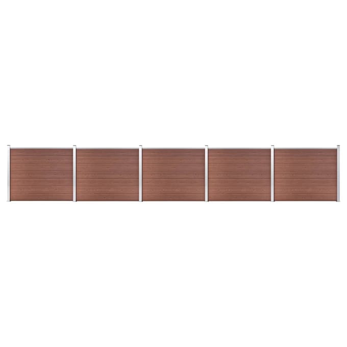 vidaXL - Schuttingpanelenset - 872x146 - cm - HKC - bruin