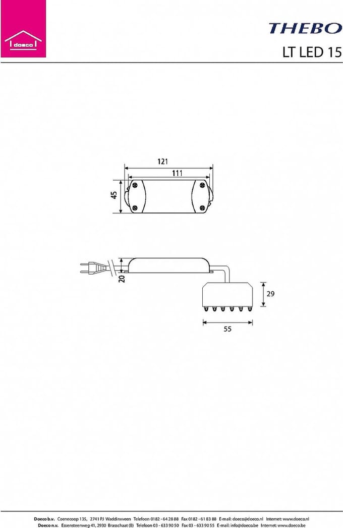Thebo LED driver 12V 15W