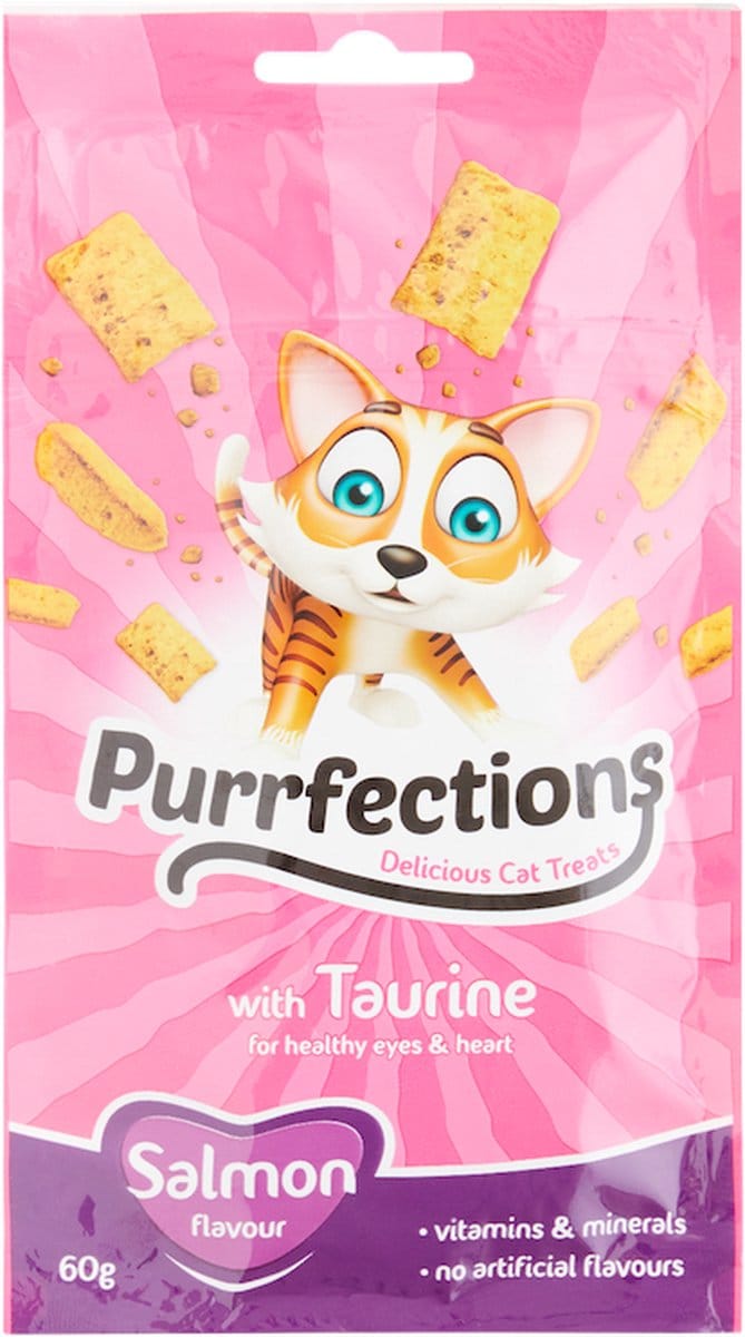 Purrfections Kattensnacks - Zalm - 5 x 60 gr