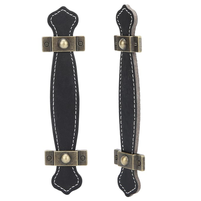 Poignée de traction pour meuble en cuir artificiel pour valise, garde-robe, placard, porte de meuble