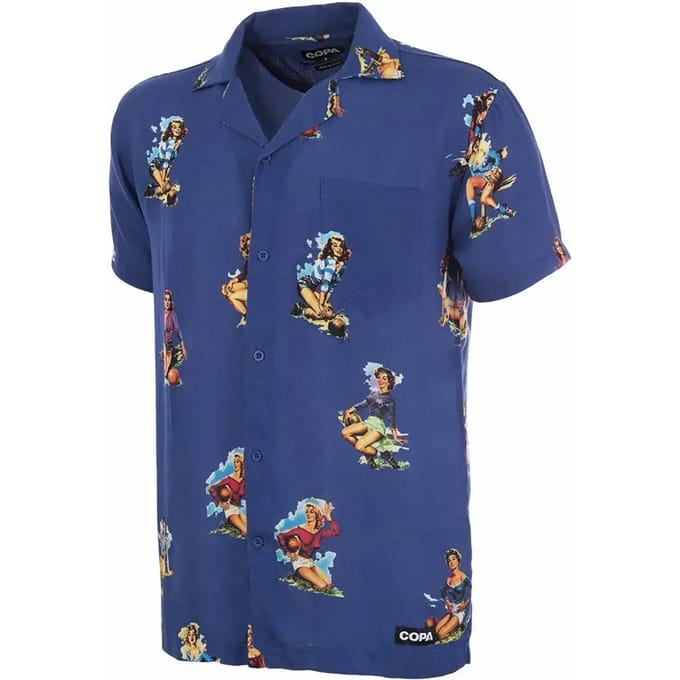 COPA - Calcio Donna Camp Collar Shirt - Heren - Blauw - S