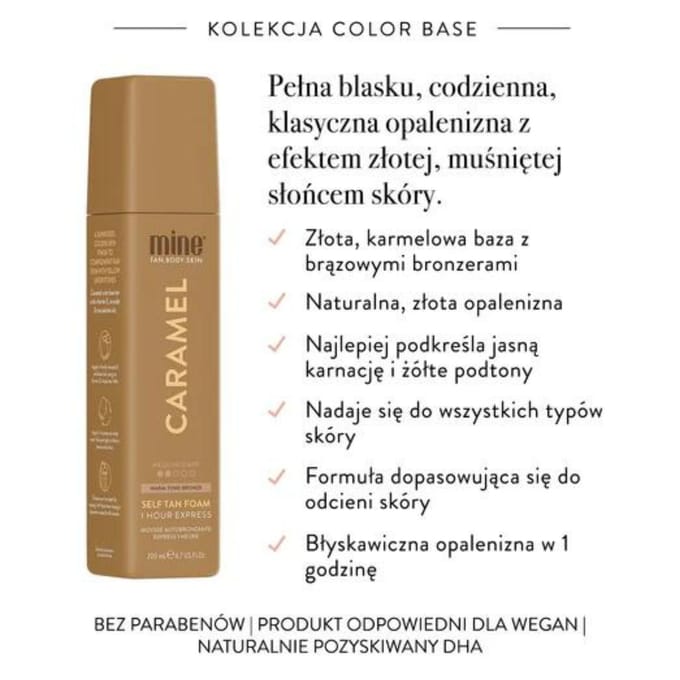 MineTan Caramel Zelfbruinende Mousse Bruinend 200ml