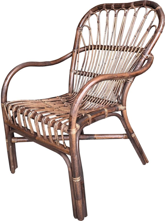 Rotan Stoel Lara - Loungestoel - 64x70xH68 - zithoogte 41 cm