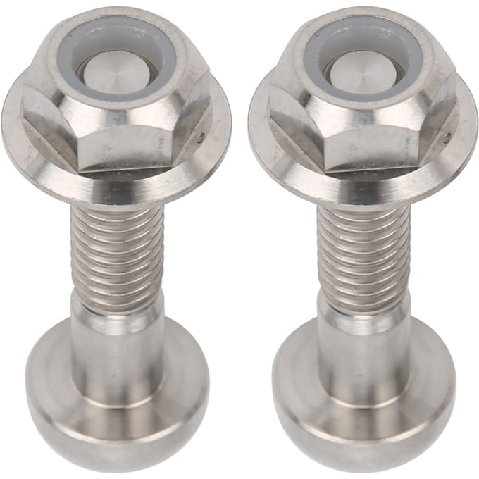 2 stuks Titanium Legering Fietsremhendel Schroef voor Brompton Vouwfiets Schroefonderdelen gray