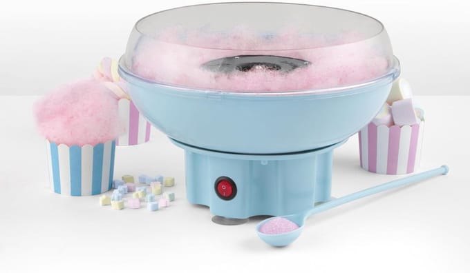 SCH® Suikerspinmachines - Blauw - ‎27cm x 27cm x 18cm