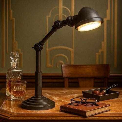 KS Verlichting Nano Bureaulamp Antiek Zwart