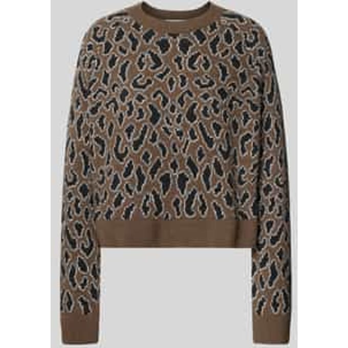 Loose fit gebreide pullover van zuivere wol, model 'DILIRIAA LAOPAA'