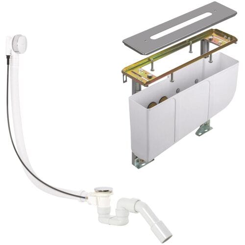 Kludi bathtub rim mounting unit rough-in set for 4-hole fittings 7878205-00