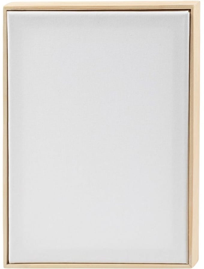 Creativ Company canvas schilderdoek A4 met houten lijst 10 stuks wit.