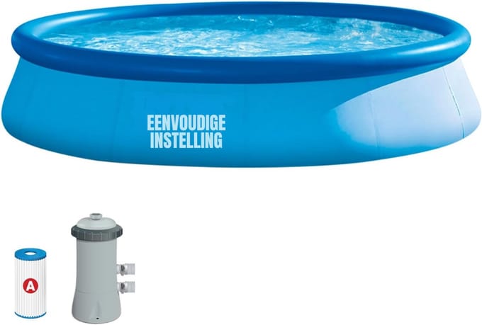 SCH® Jacuzzi Opblaasbaar - Jacuzzi - Blauw - ‎310cm x 385cm x 755cm