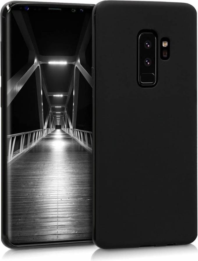 Zwart TPU Siliconen Case Hoesje voor Samsung Galaxy S9+