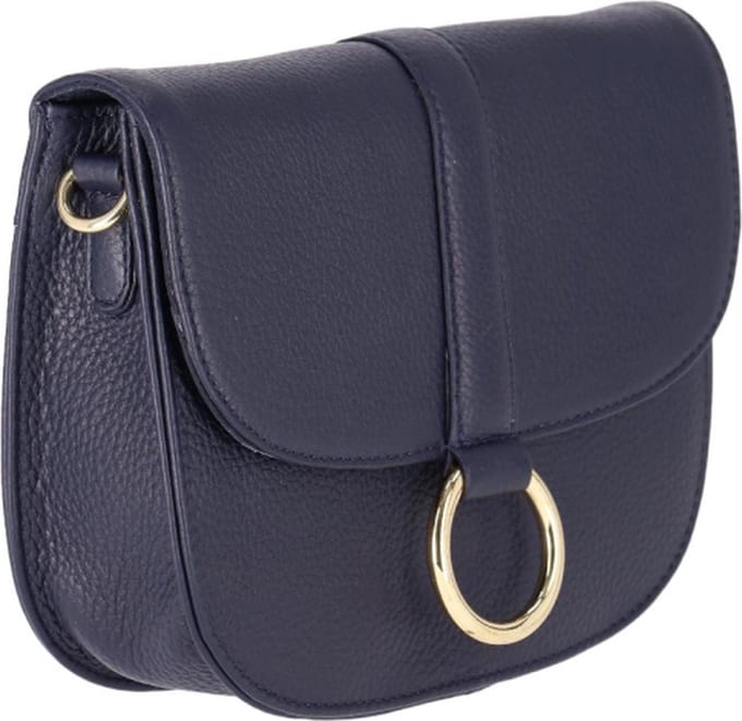 DSTRCT Crossbodytas / Schoudertas Dames - Leer - Floater Field - Blauw