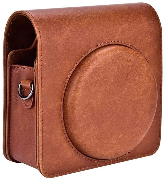 Mini Camera Bag Funda de Cuero PU Tapa Desmontable con Correa para el