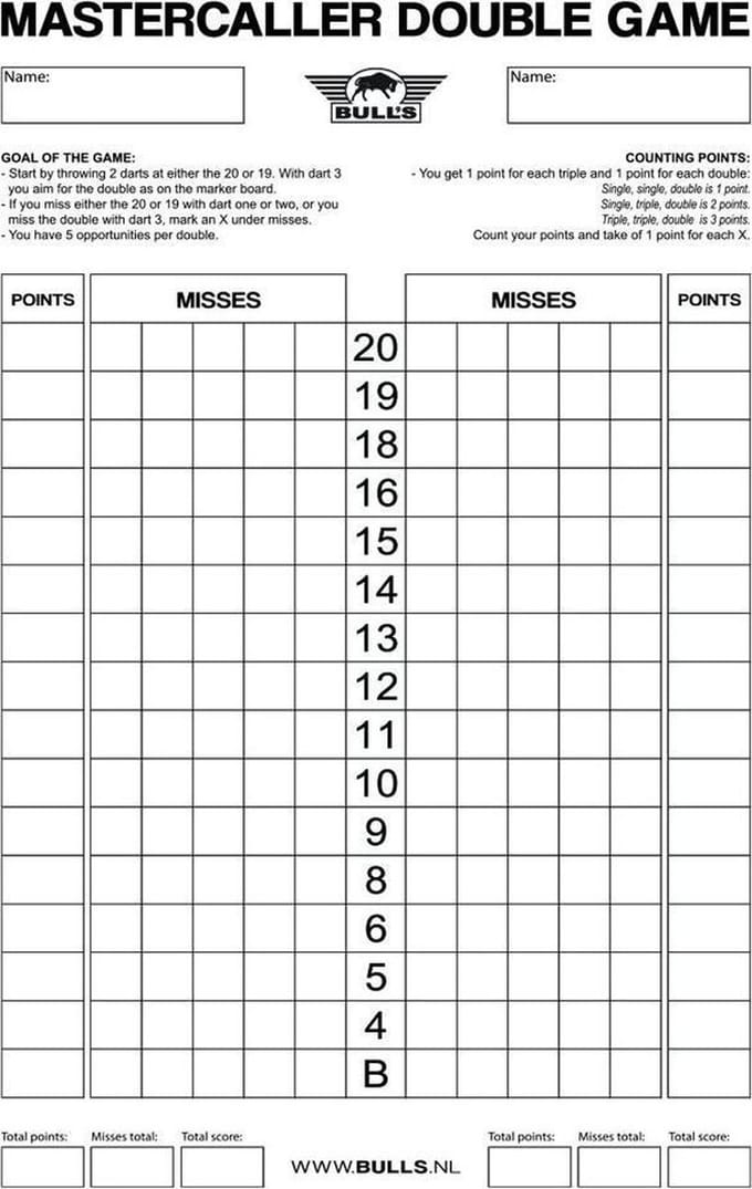 Double Game Scoreboard Flex (30 x 45 cm)