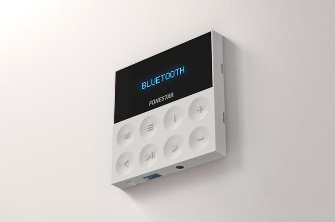 Fonestar KS-AMP - Mini-amplificateur mural avec BT/USB/FM, Fonestar blanc