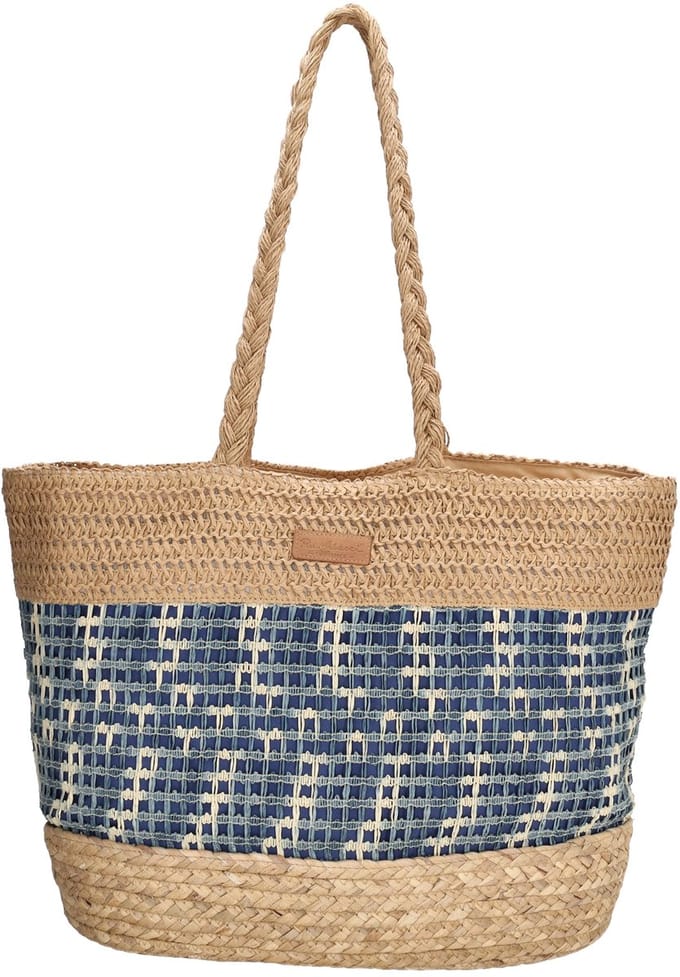 PE Florence Natural Life Strandtas - Navy / Creme