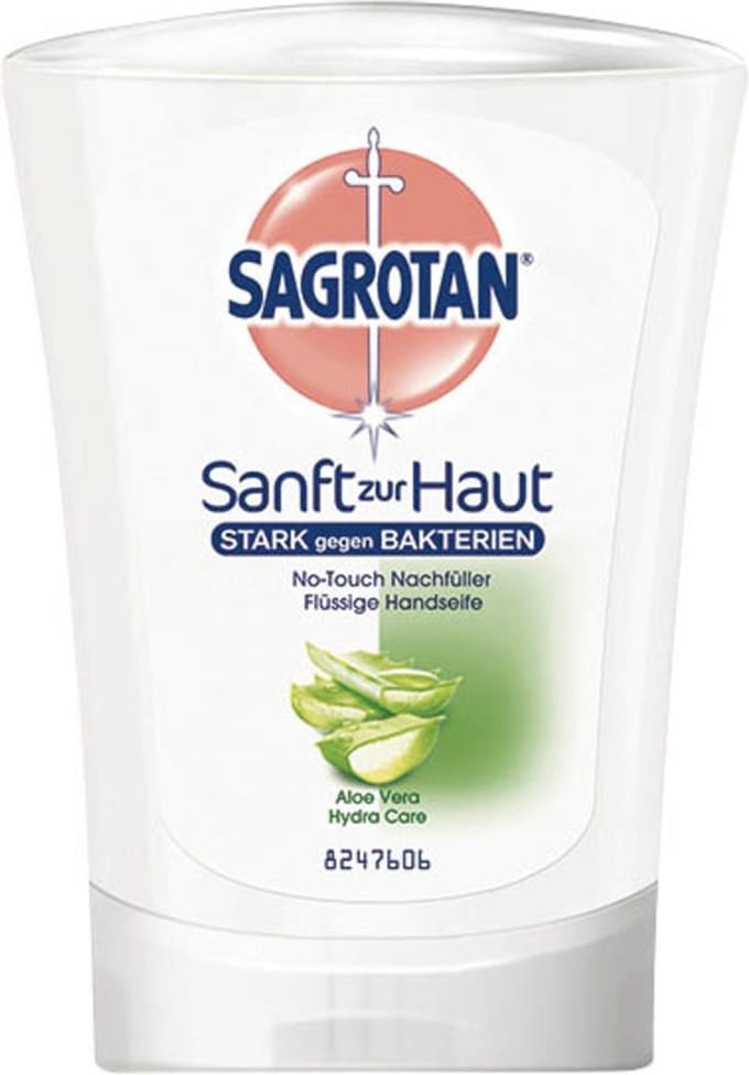 SAGROTAN® vloeibare navulzeep - Aloë Vera geur - 250 ml. 2 stuks