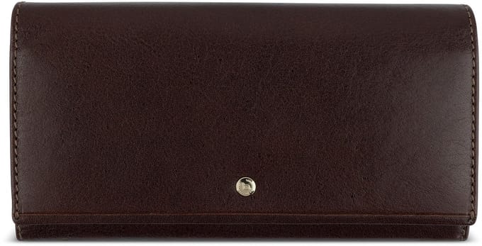 bugatti portemonnee Neaples Ladies Wallet With Flap Brown donkerbruin