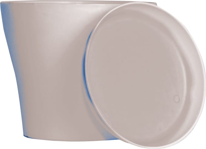 St. Helens Home & Garden - plastic plantenpot - 10,5x9cm - wit