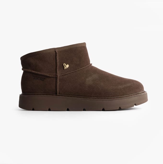 Skechers 167848/choc Keepsakes Cozy - Cozy Mini Dameslaarzen Chocolade