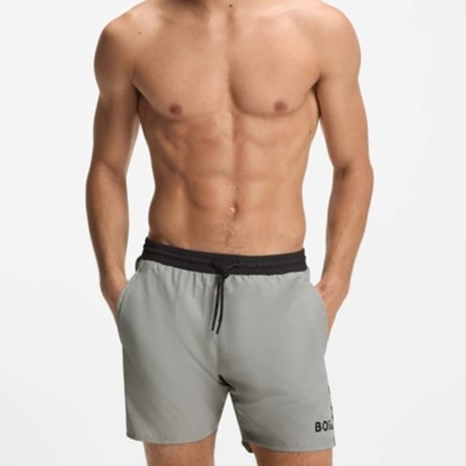 Hugo Boss heren BOSS zwemshort starfish grijs II