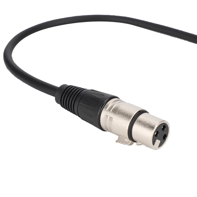 Câble adaptateur d'interface 3,5 mm femelle vers XLR femelle en alliage de zinc 3,5 mm