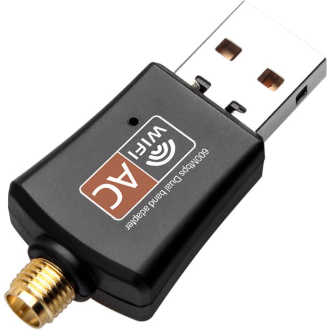 USB WiFi-adapter 600Mbps Dubbele Band Draadloze Adapter Dongle 2.4/5.0GHz