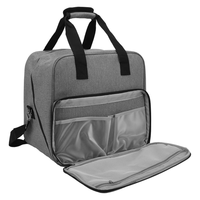 Sac pour Machine à coudre, grande capacité, Durable, pratique, plusieurs poches, conception, transport de Machine à coudre gris
