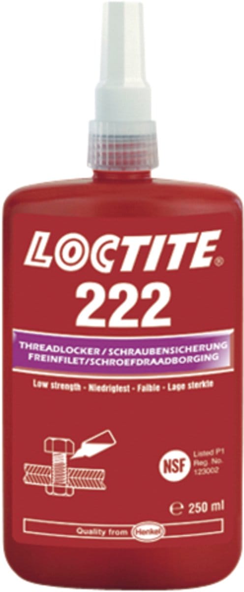 LOCTITE 222 Schroefdraadborgmiddel Paars 10ml - Lage sterkte
